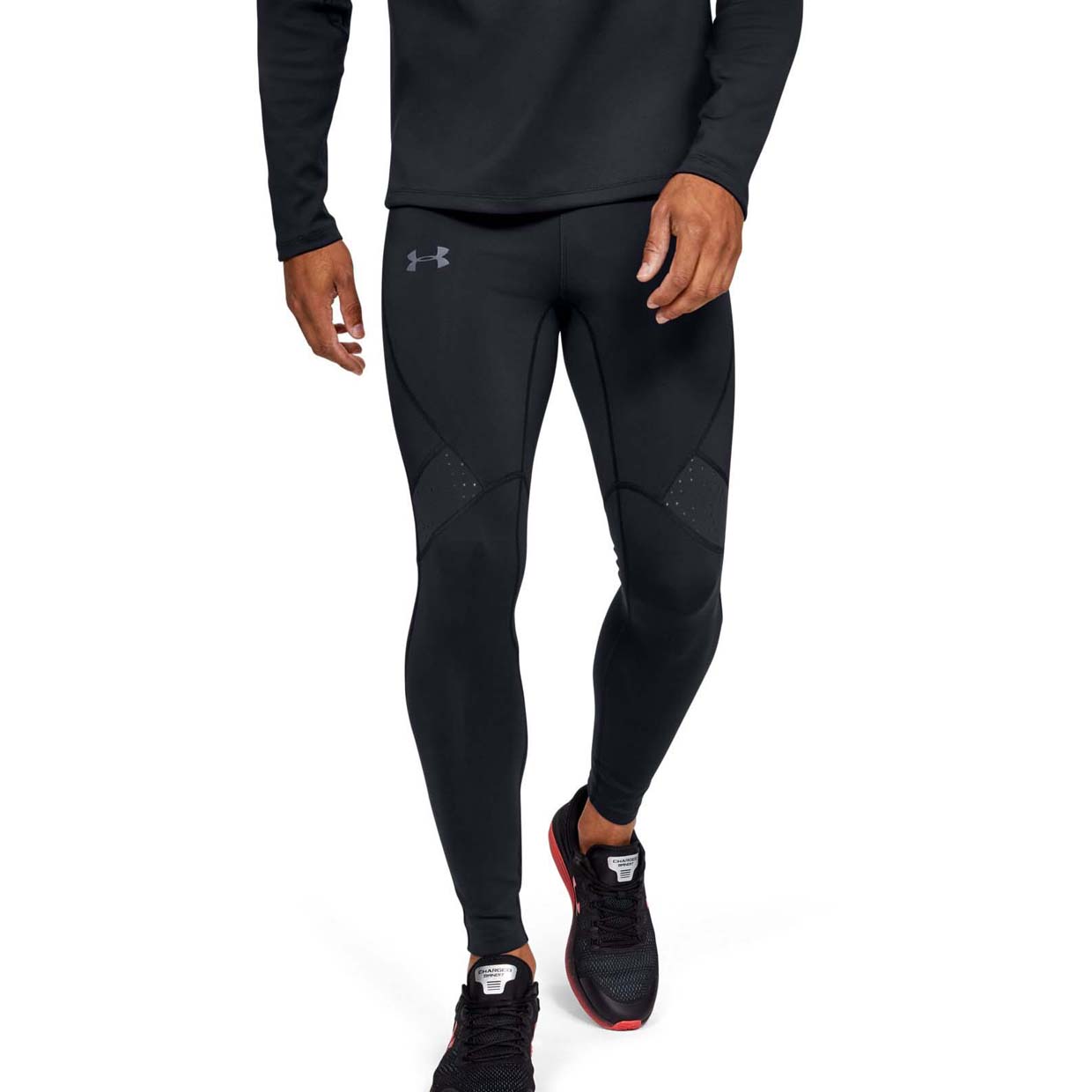 фото Тайтсы мужские under armour qualifier coldgear compression черные s