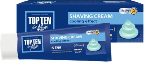 крем для бритья ACTIVE нормальная кожа Top Ten for men, 100 мл