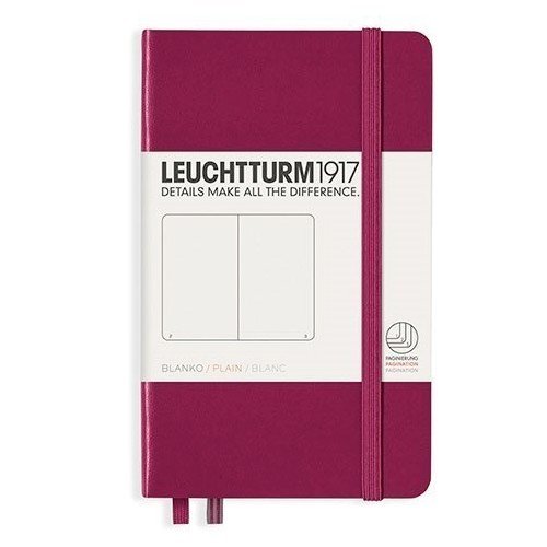 Записная книжка Leuchtturm1917 А6 нелинованная темно-красная