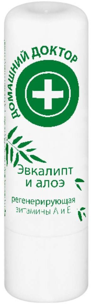 

гигиеническая помада Эвкалипт и алоэ Домашний доктор, 3,6 г