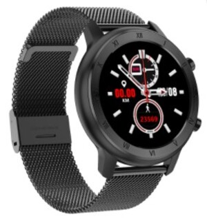 фото Смарт-часы smart watch dt89 garsline черные (ремешок черная сталь)