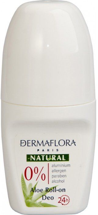 Шариковый дезодорант для женщин Natural Aloe, Dermaflora 0%, BradoLine Charme, 50 мл