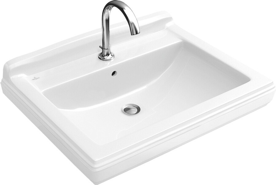 фото Раковина villeroy & boch hommage 7101 75r1 alpin ceramicplus
