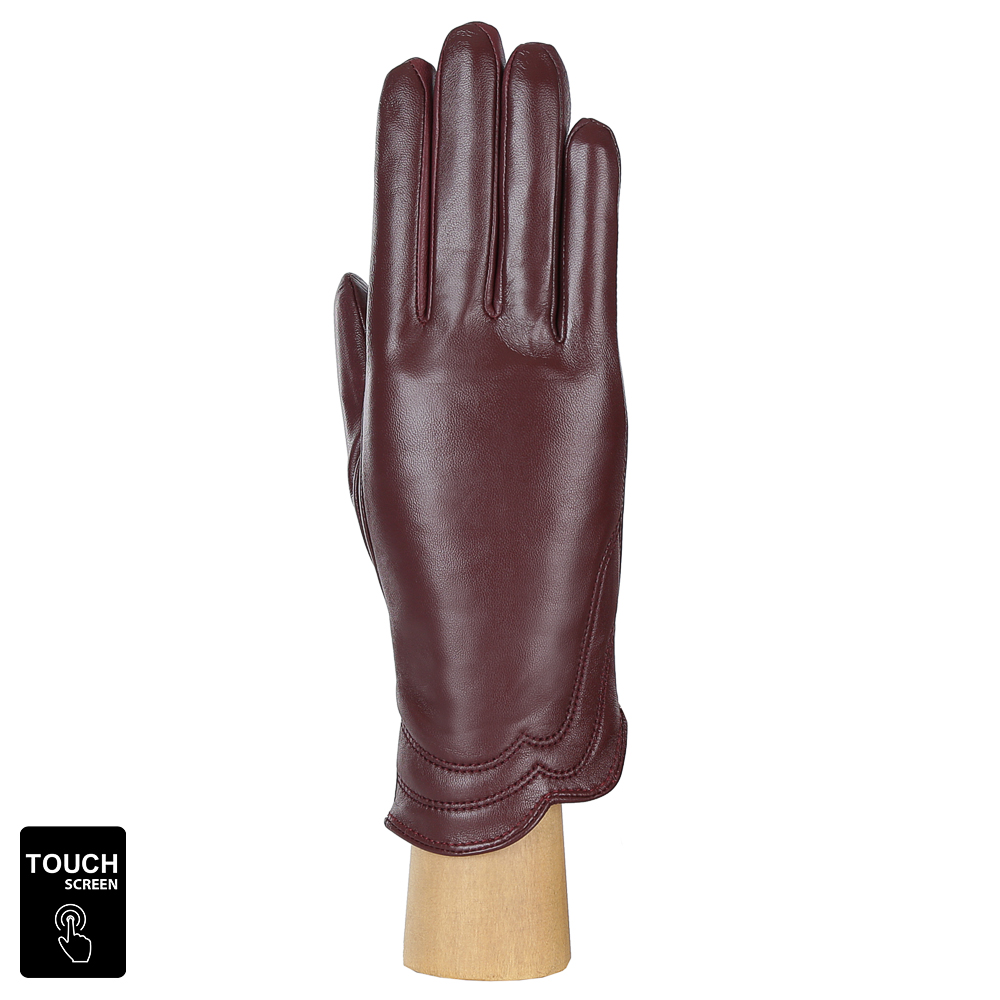 фото Перчатки женские fabretti s1.39-8 бордовые 8
