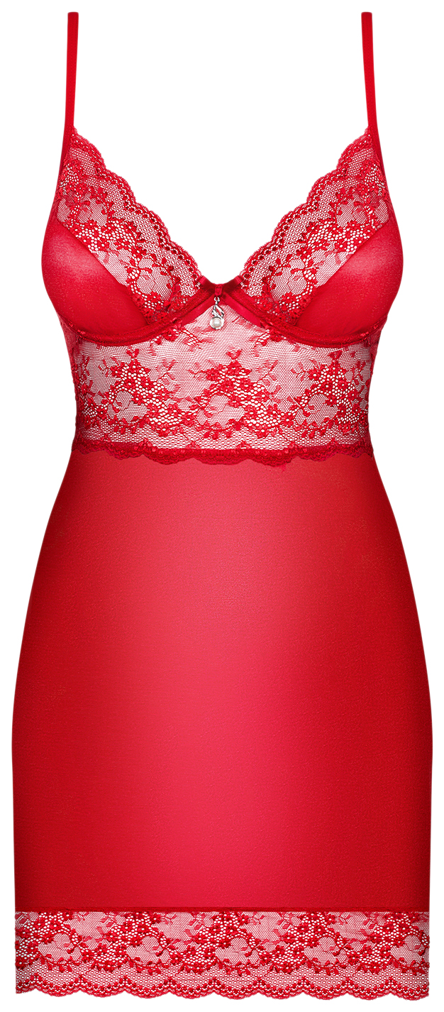 

Сорочка облегающая с изысканным цветочным узором кружева Lovica Obsessive, Lovica