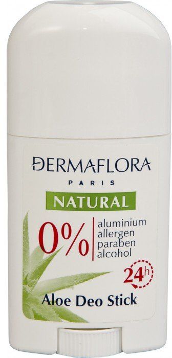 дезодорант Стик Natural Aloe, Dermaflora 0%, BradoLine Charme, 50 мл