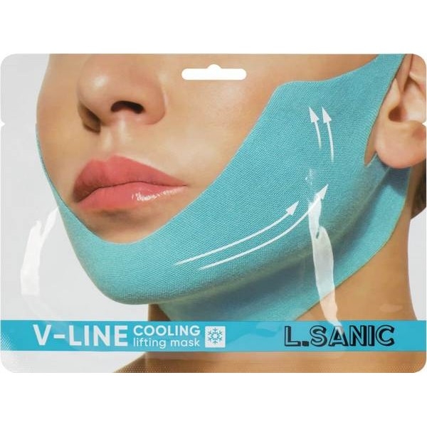 Купить Маска-Бандаж L.Sanic V-line Cooling Lifting Face Mask для коррекции овала лица 20г