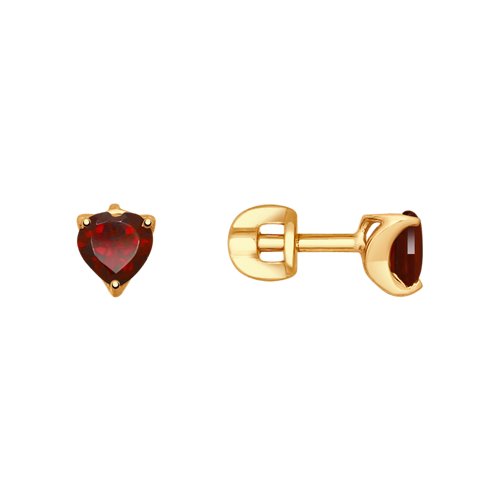

Серьги женские из золота SOKOLOV 725249, гранат, 725249