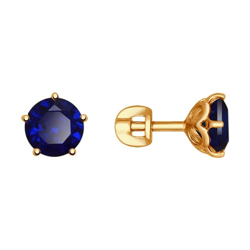 

Серьги женские из золота SOKOLOV 725031, корунд