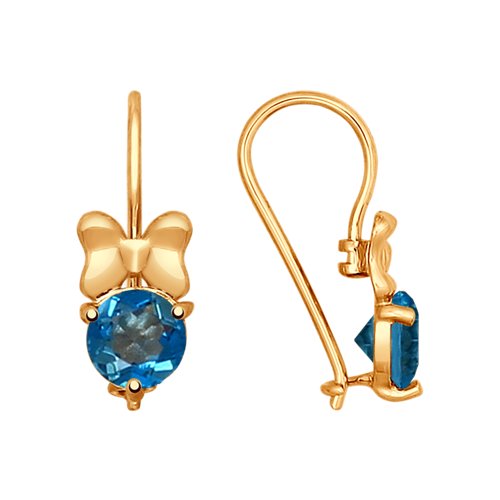 

Серьги из желтого золота SOKOLOV 725000, топаз, 725000