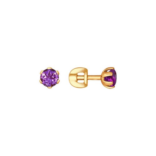 

Серьги женские из золота SOKOLOV 720636, аметист