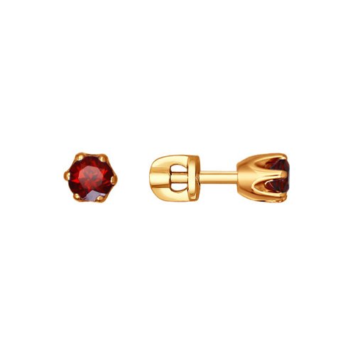 

Серьги женские из золота SOKOLOV 720047, гранат, 720047