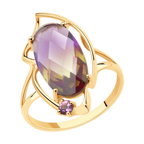 

Кольцо женское SOKOLOV из золота с аметистом и ситаллом 715755 р.17.5