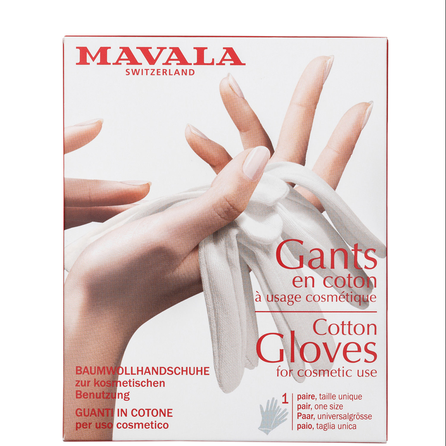 mavala перчатки х б gants gloves 1 пара Перчатки Mavala Gants Gloves
