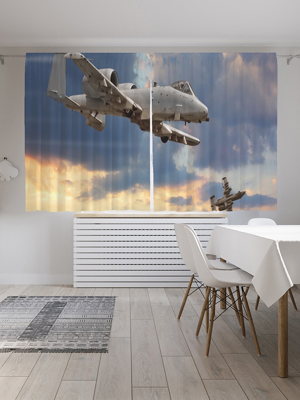 

Шторы под лён «Храбрые пилоты», серия Oxford DeLux, 290х180 см