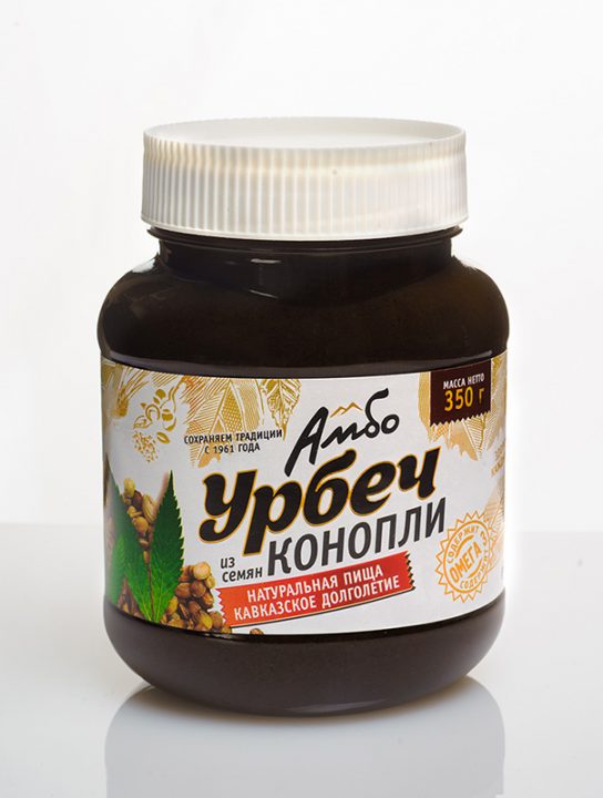 

Урбеч Амбо из семян конопли 350 грамм, 5009