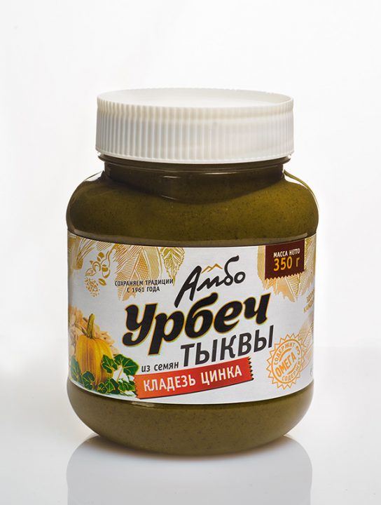

Урбеч Амбо из семян тыквы 350 грамм, 5007