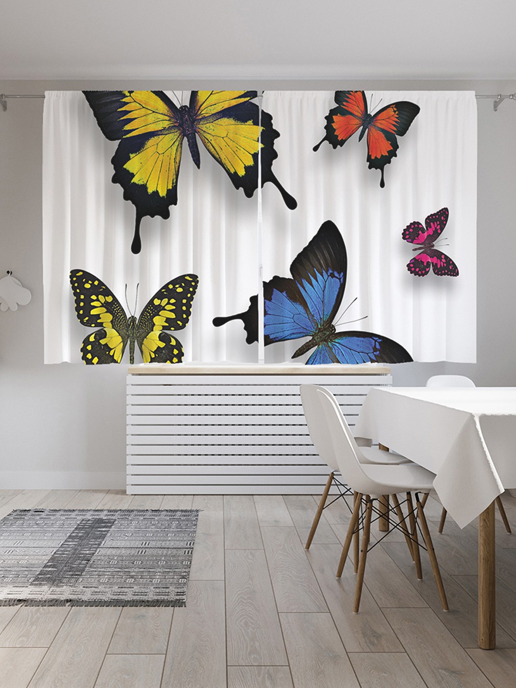 

Шторы под лён «Дикие бабочки», серия Oxford DeLux, 290х180 см