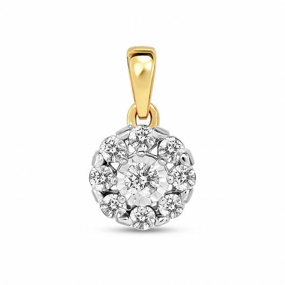 фото Подвеска женская miuz diamonds (московский ювелирный завод) p01-pl-33606