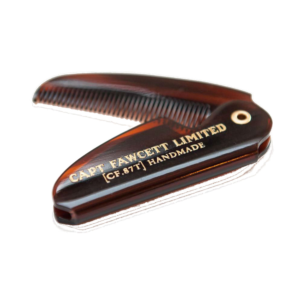 фото Складная расческа для усов captain fawcett folding pocket moustache comb