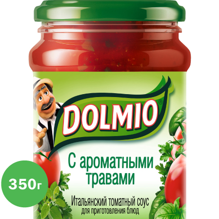 фото Итальянский соус dolmio для приготовления блюд с ароматными травами 350 г