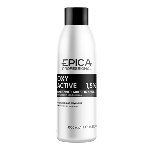 Купить Окисляющая эмульсия Epica Oxy Active 5 vol 1, 5 % с маслом кокоса и пантенолом 1000 мл