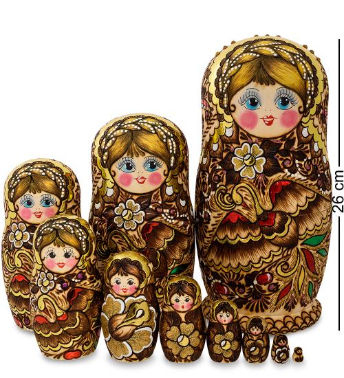 

Матрешка Art East, Ксюша, 10 шт, Коричневый