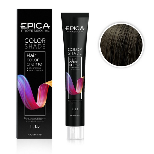 

Крем-краска Epica Colors Shade 6.0 темно-русый натуральный холодный, 100 мл