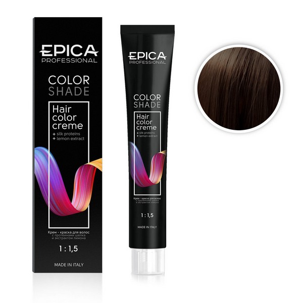 фото Крем-краска epica colors shade 5.3 светлый шатен золотистый, 100 мл