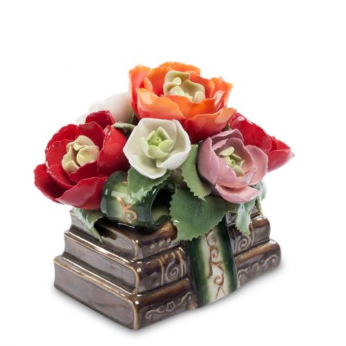 

Музыкальная композиция Pavone, Цветы и книги, 10*11*9,5 см, Коричневый
