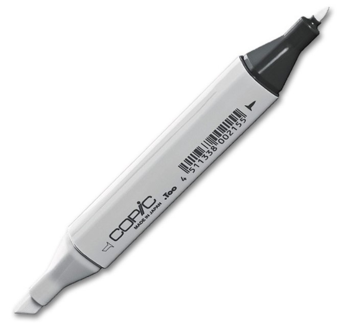 

Маркер спиртовой двусторонний Copic Classic, N9 серый нейтральный #9 серый