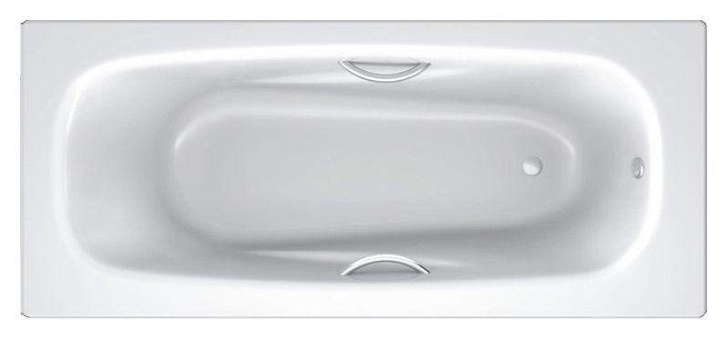 фото Ванна стальная blb universal anatomica b75l handles 170x75 с ручками