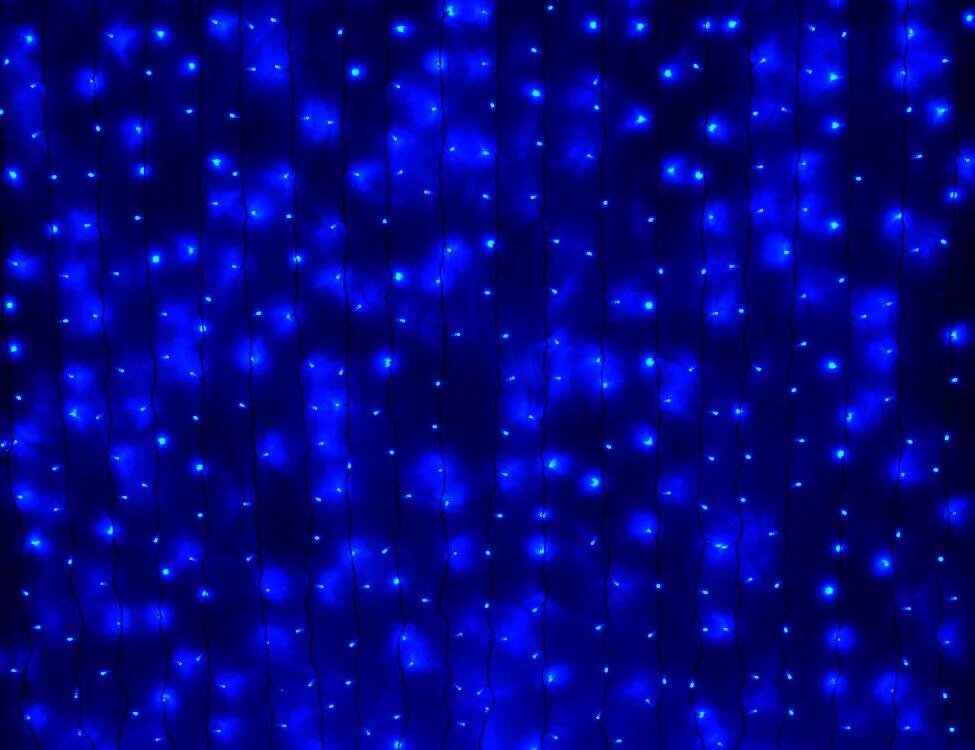 фото Новогодняя электрическая гирлянда neon-night светодиодный дождь 235-033 1,5 м синий