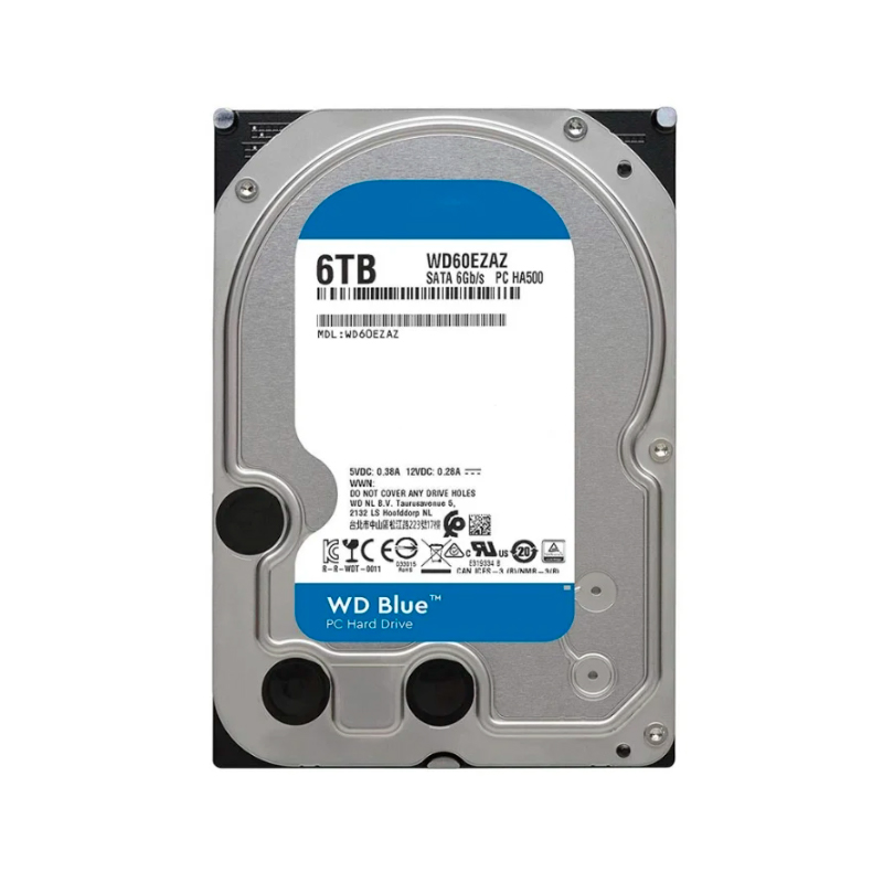 фото Внутренний жесткий диск western digital wd blue 3.5" 6tb (wd60ezaz)