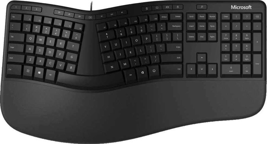 фото Игровая клавиатура microsoft ergonomic for business black (lxn-00011)