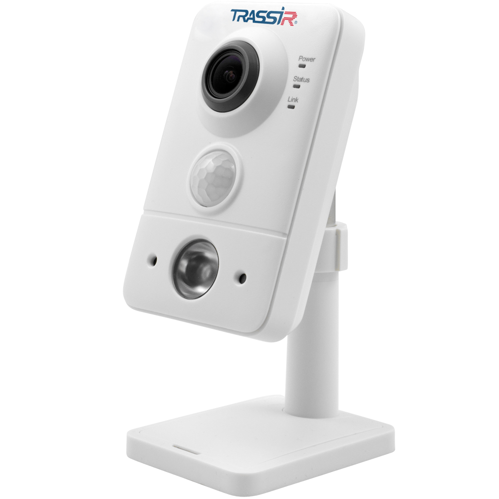 IP-камера Trassir TR-D7121IR1W v2 White ip камера ростелеком ds 2cd3vc white