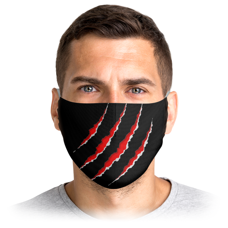 

Многоразовая маска Printio Щрам черная M, Щрам