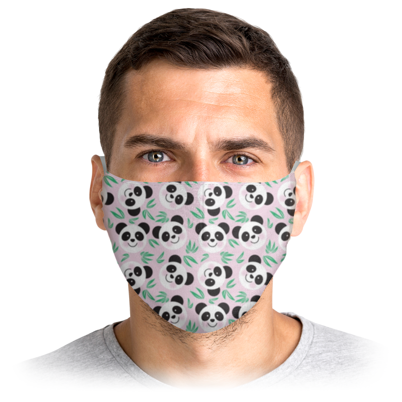 

Многоразовая маска Printio Панда фиолетовая M, Панда