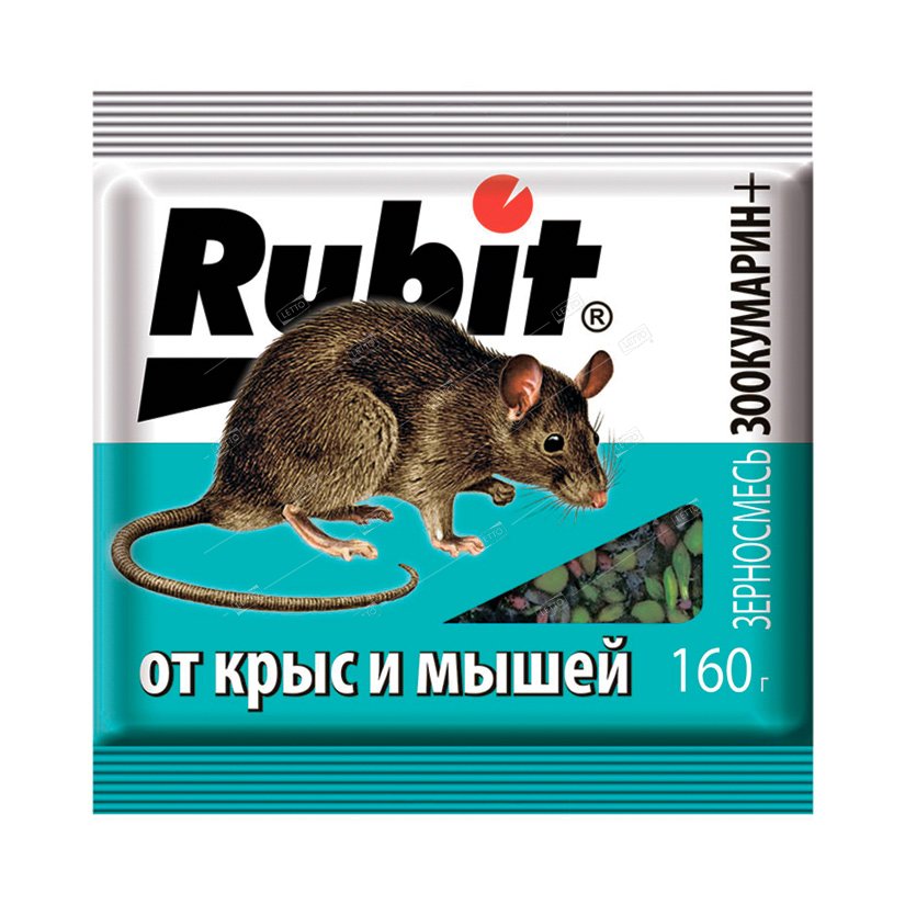 фото Приманка летто rubit от грызунов, зерно, пакет 160г, а-5043