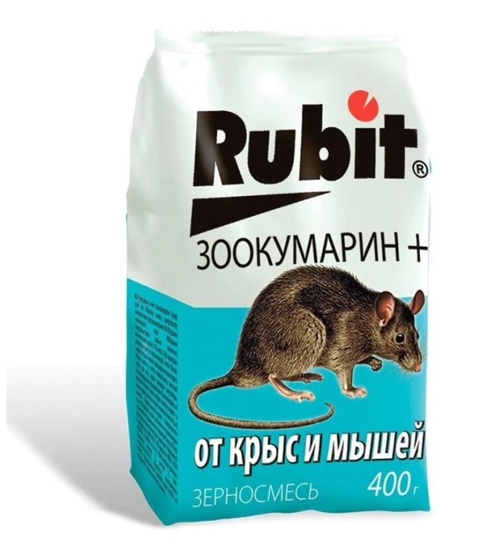 фото Приманка летто rubit от грызунов, зерно, ассорти, пакет 400г, а-5152