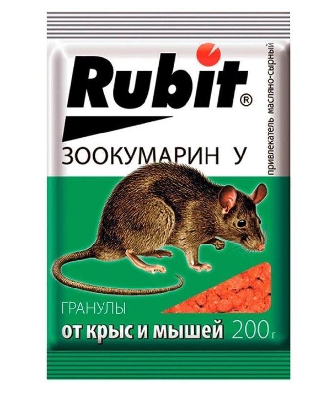 фото Приманка летто rubit "зоокумарин+" от грызунов, гранулы, аромат сыра, пакет 200г, а-5066