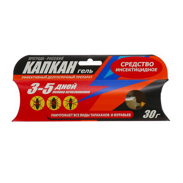 

От Тараканов И Муравьев Гель Русский Капкан, Шприц, 30Гр (Фипронил)