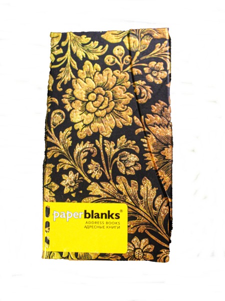 

Алфавитная книга Paperblanks Midnight Gold Slim 95*180 мм, Slim