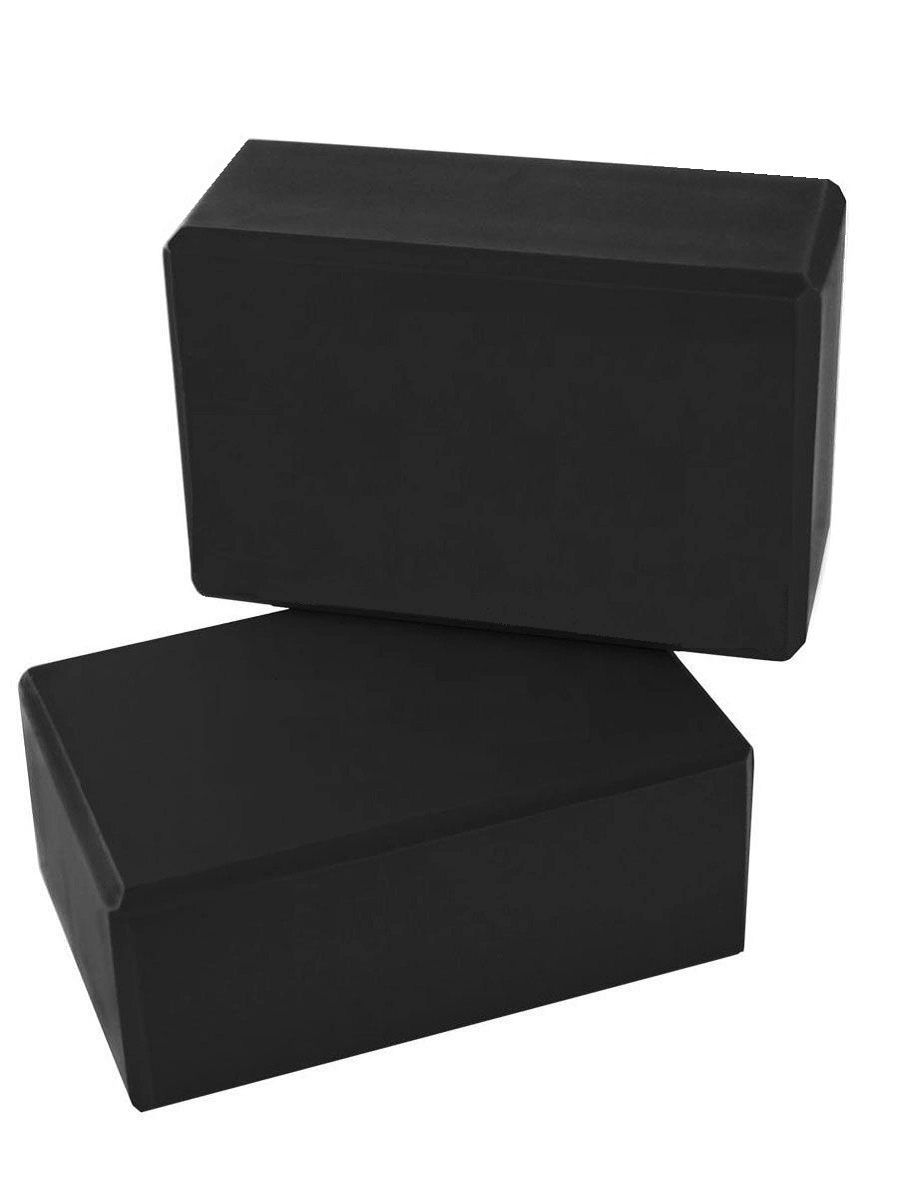 Блок для йоги ZDK 2 шт. 23x15x10 см, черный