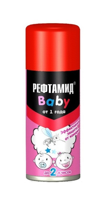 

Аэрозоль от насекомых Рефтамид Baby 532063 100 мл, Baby