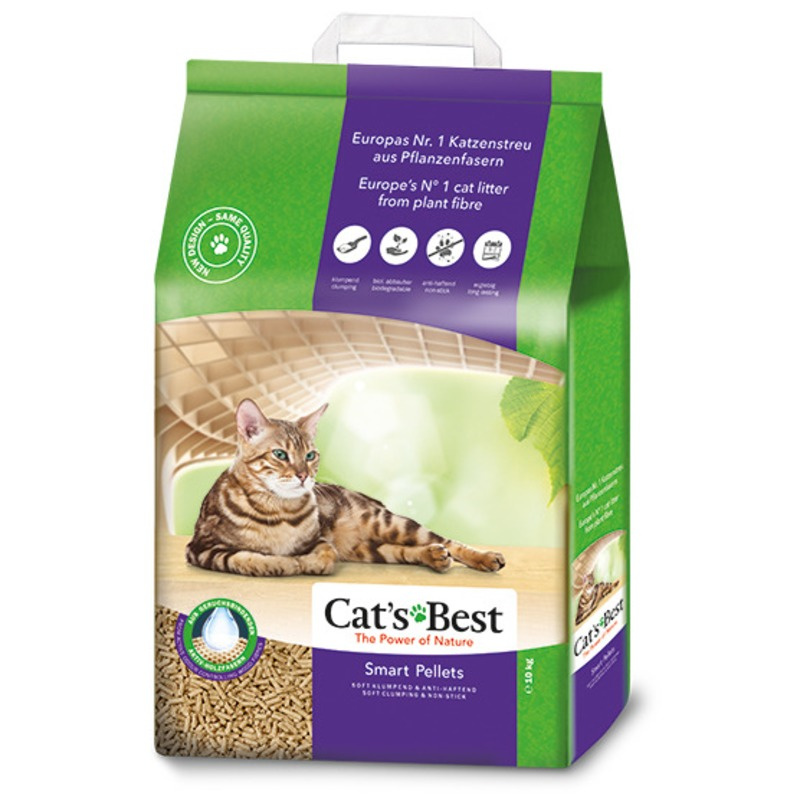 фото Комкующийся наполнитель cat's best smart pellets древесный, 10 кг, 20 л