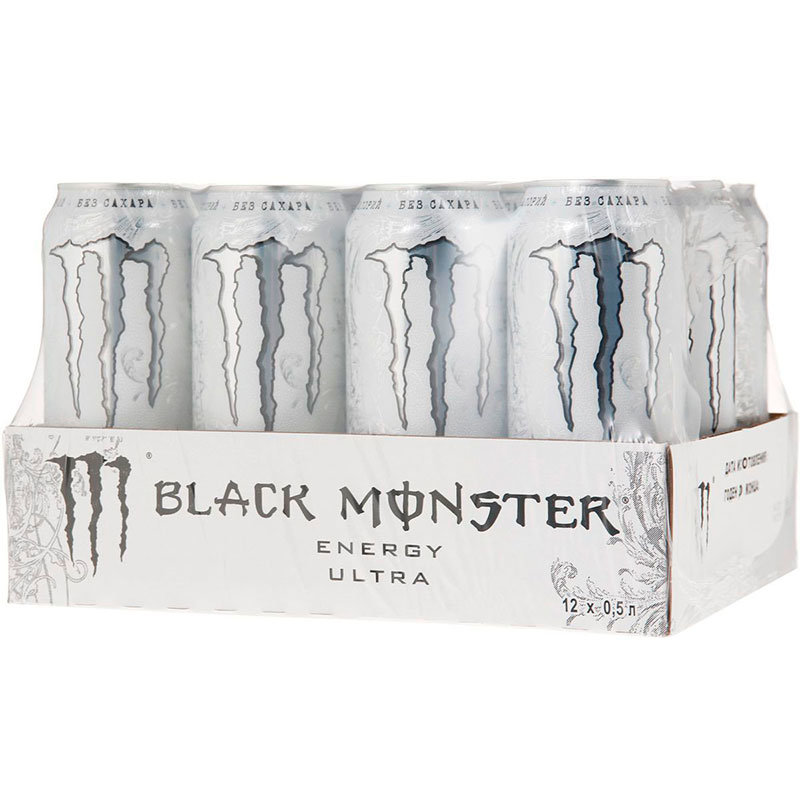 Энергетический напиток Black Monster Energy Ultra 12 шт 449 мл