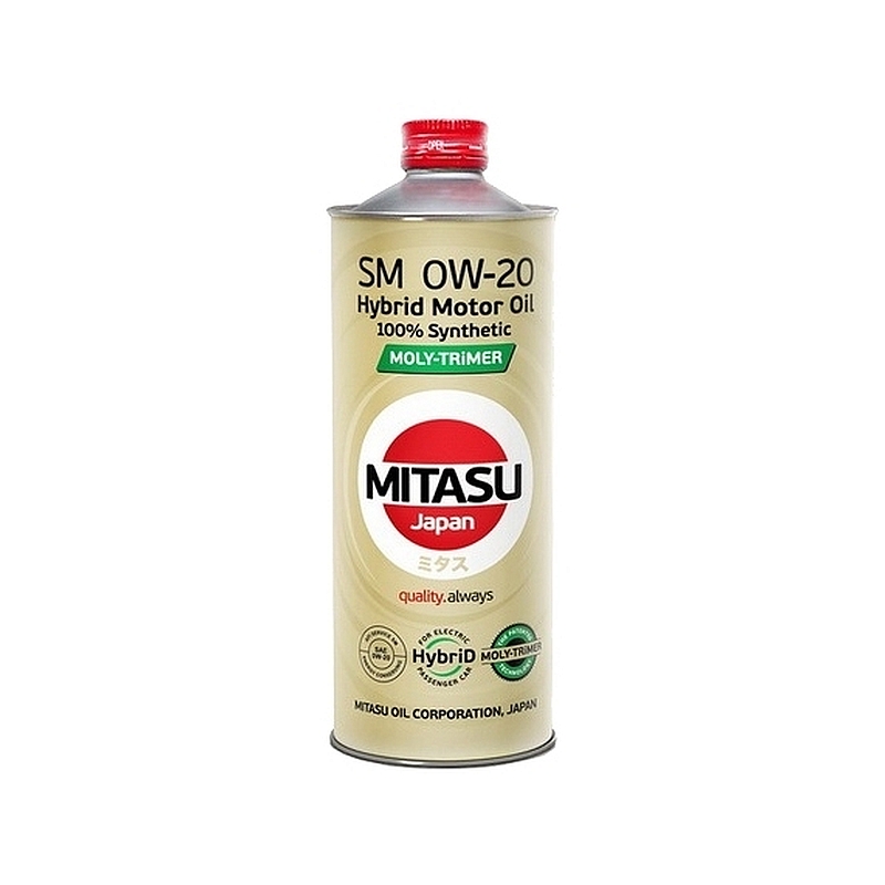 Моторное масло Mitasu Hybrid Moly-TriMer 0W20 1л