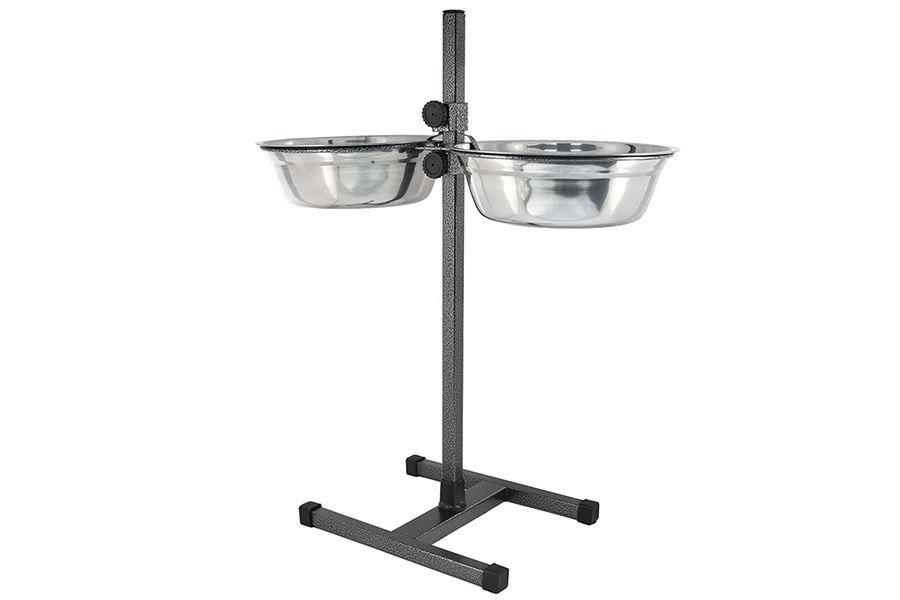 фото Подставка с мисками для домашних животных homepet, регулирующаяся, 2х1,5 л