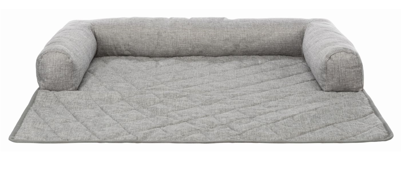 

Подстилка с бортиком для защиты мебели от шерсти Trixie Nero, 90x90 см, светло-серый